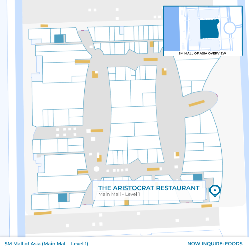 The Aristocrat - SM MOA - Main Mall - Level 1